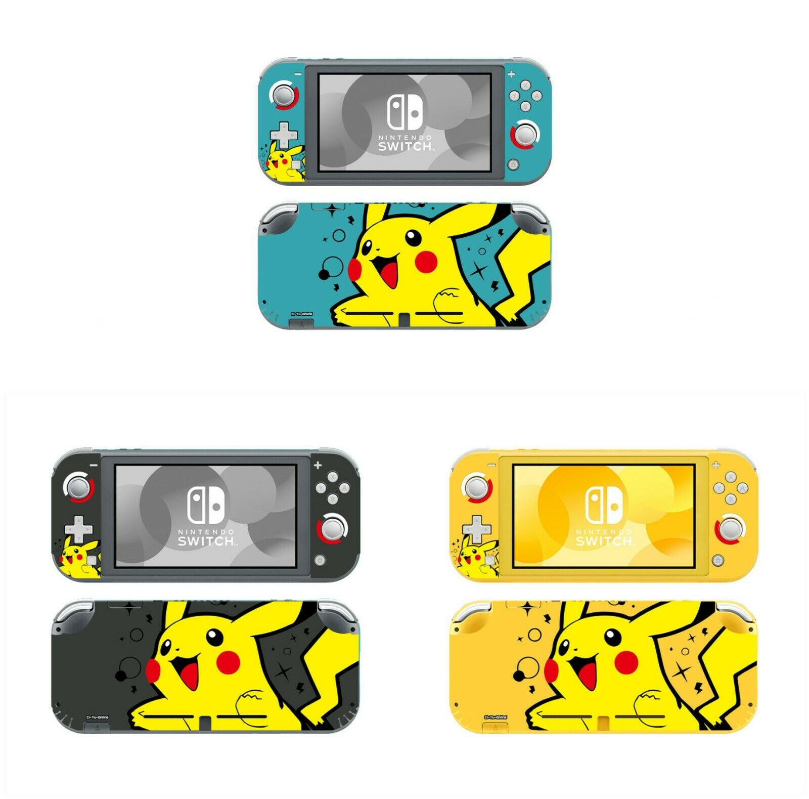 Ci-Yu-Online Pokemon Pikachu Vinyl Skin Screen Protector Nintendo Switch Lite - Fresh Stock Dated December 2025
