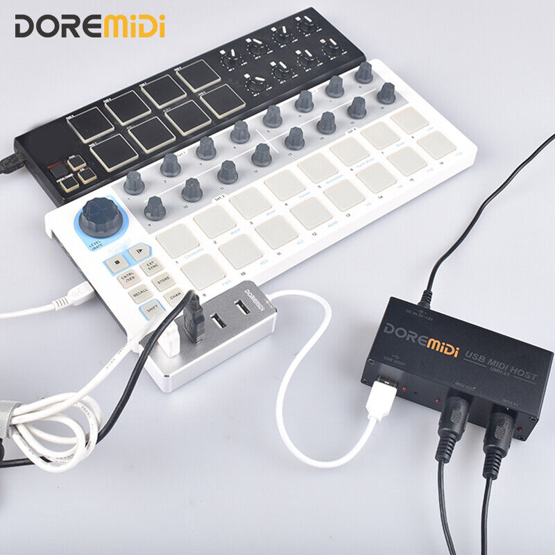 High-Speed USB MIDI Host Box MIDI Host USB To MIDI Converter USB HUB Ports Hub - Fresh Stock Dated February 2026