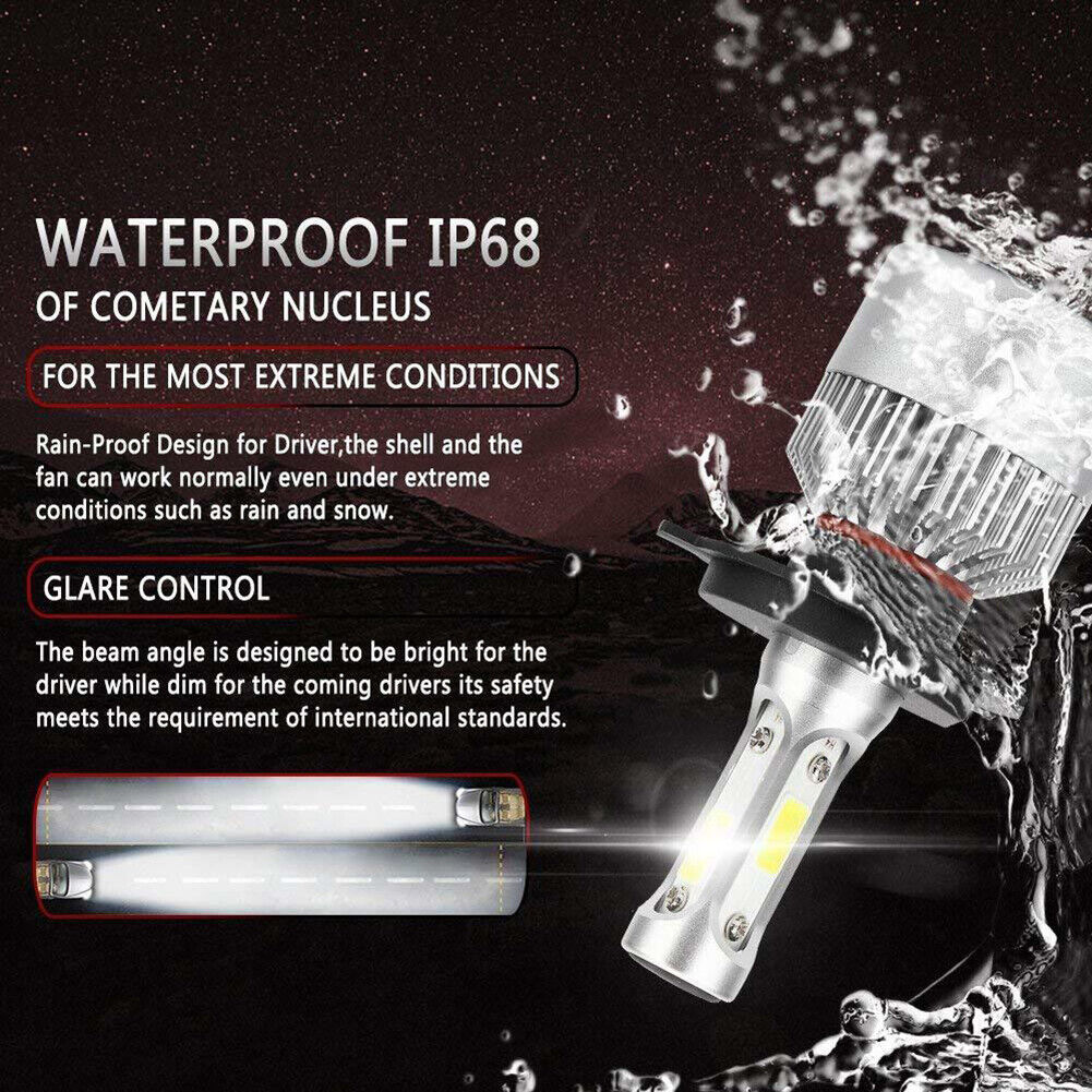 H4 9003 HB2 270000LM CSP LED Bulb HID Hi/Low Beam Motorcycle Headlight 6000Kv - Fresh Stock Dated February 2026