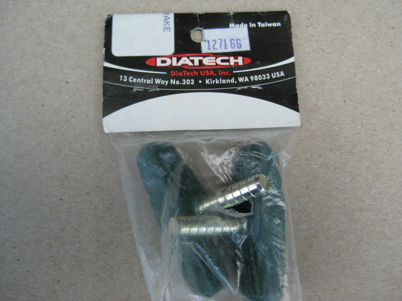 DIATECH Dekka BMX Brake Pads   green compound   oversized pads   990 POST mount - Fresh Stock Dated February 2026