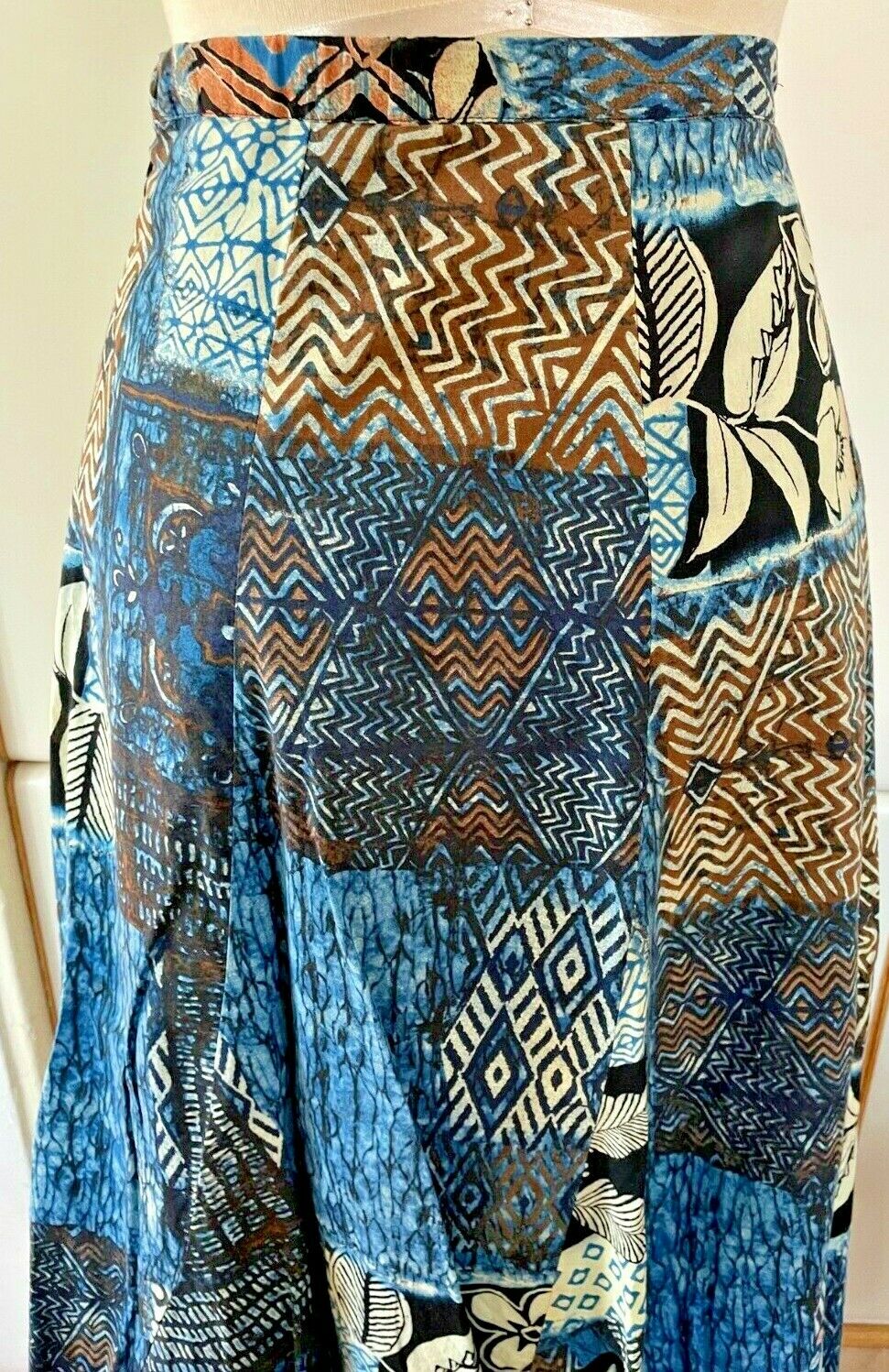 Vintage CHICO's Maxi Batik Design Skirt - Fresh Stock Dated February 2026