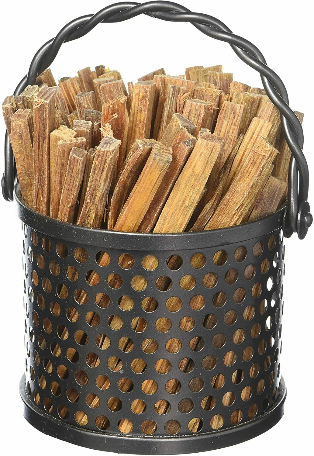 Minuteman International Twisted Ropr fatwood Holder Basket Caddy, Graphite - Fresh Stock Dated December 2025