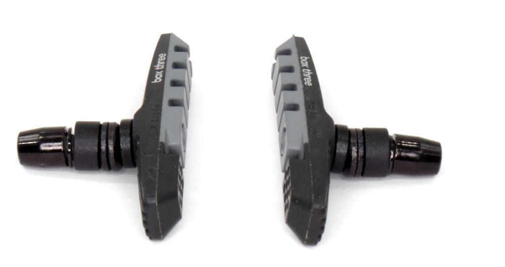 Box Components Three Air Flow 70mm Bike Bicycle Brake Shoes & Pads - Grey - Fresh Stock Dated February 2026