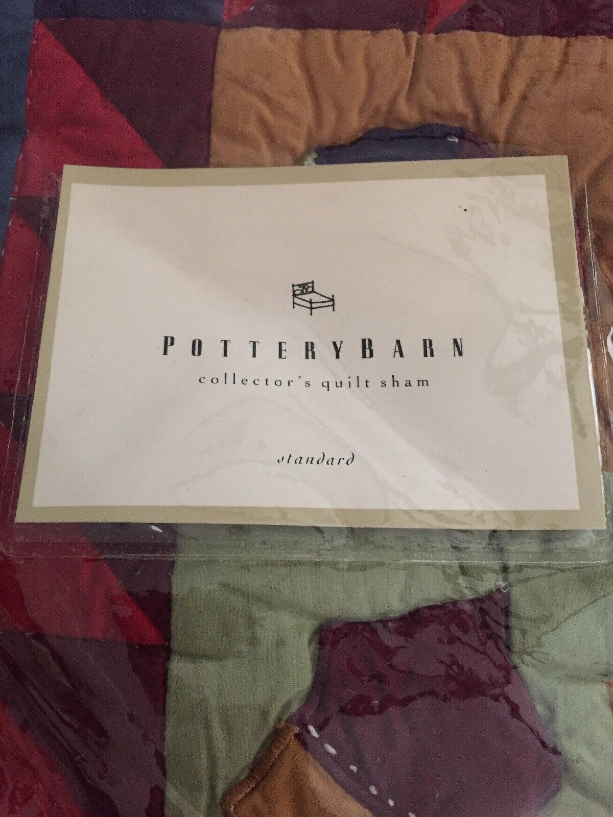 Pottery Barn Collectors Quilted quilt pillow Sham Farmhouse Patchwork Christmas. - Fresh Stock Dated February 2026