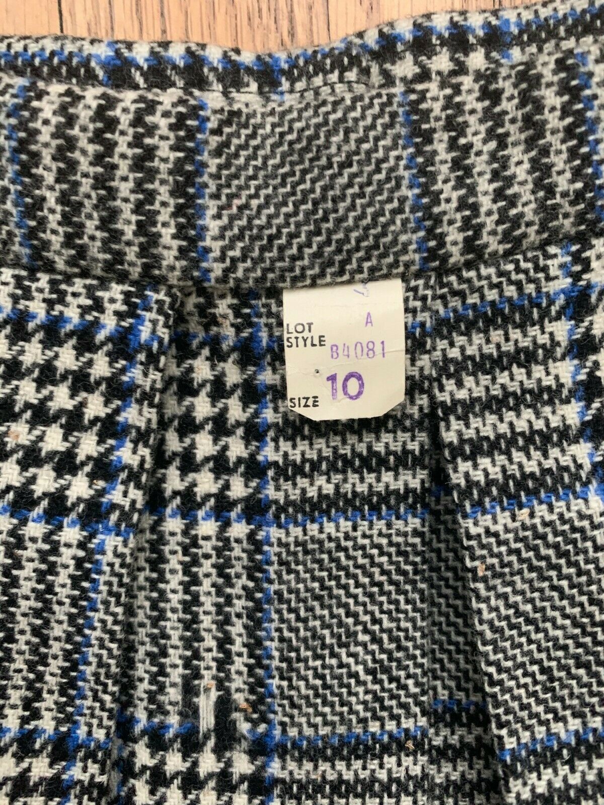 Vintage Lot of 3 Deadstock Skirts 1960s - 1980s Wool Tweed Plaid Tags Attached - Fresh Stock Dated February 2026