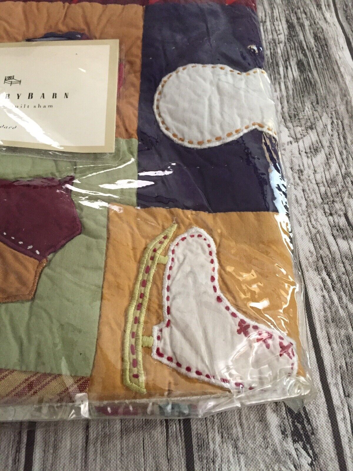 Pottery Barn Collectors Quilted quilt pillow Sham Farmhouse Patchwork Christmas. - Fresh Stock Dated February 2026