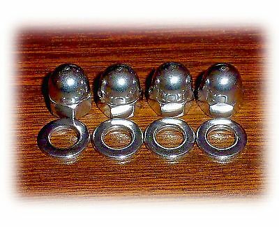 (4) Bicycle Brake Pad Acorn Nuts - No Rust Stainless - Road Hybrid Cruiser etc - Fresh Stock Dated February 2026