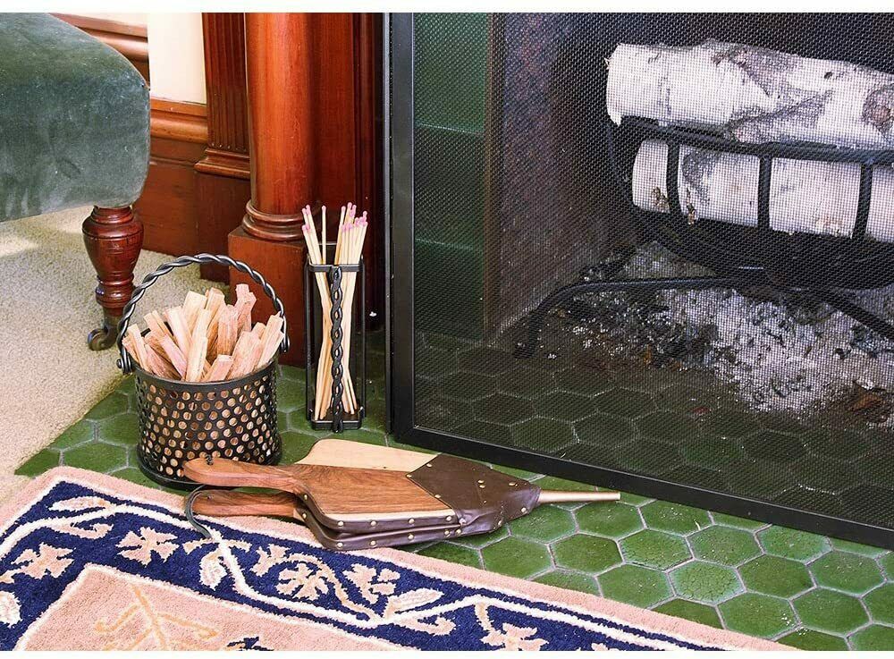 Minuteman International Twisted Ropr fatwood Holder Basket Caddy, Graphite - Fresh Stock Dated December 2025