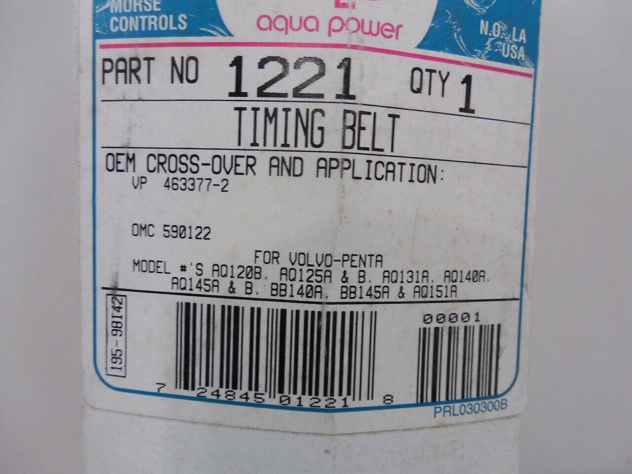 New Sierra 18-4029 Timing Belt Volvo 463377-2 - Fresh Stock Dated February 2026