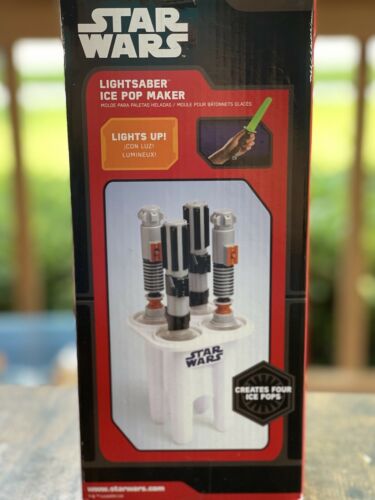 Star Wars Lightsaber Ice Pop Maker Kit Disney Lights Up! (4 Popsicles) New - Fresh Stock Dated February 2026