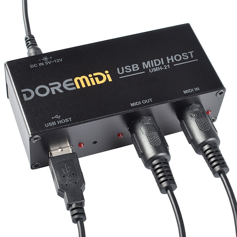 High-Speed USB MIDI Host Box MIDI Host USB To MIDI Converter USB HUB Ports Hub - Fresh Stock Dated February 2026