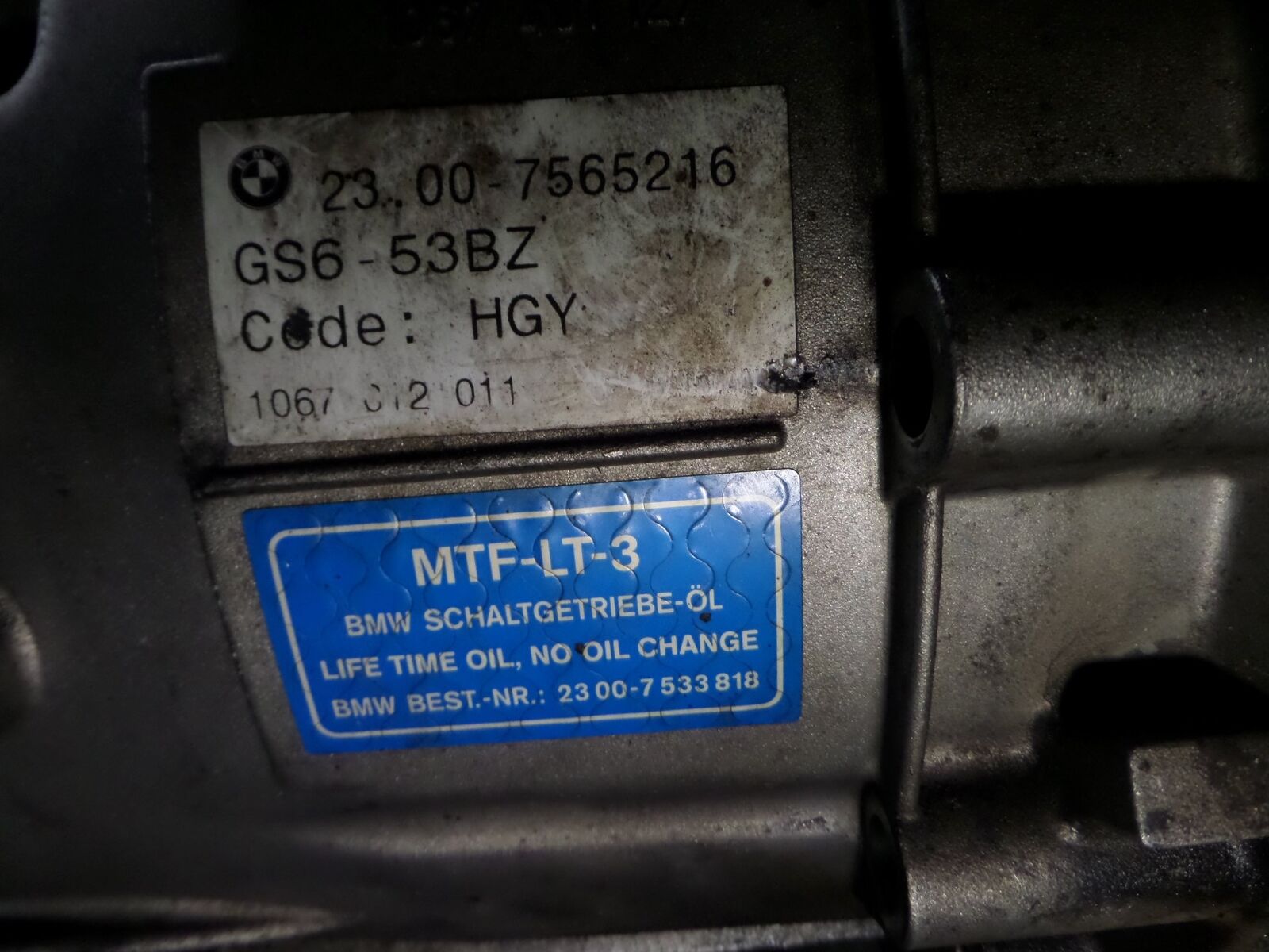 07-10 BMW 335xi 6 Speed AWD HGY Manual Transmission 87K E90 E92 E93 OEM - Fresh Stock Dated February 2026