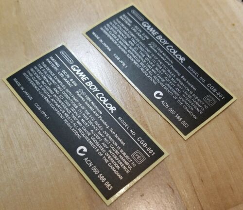 2 PACK *GENERIC* Nintendo Game Boy Color 