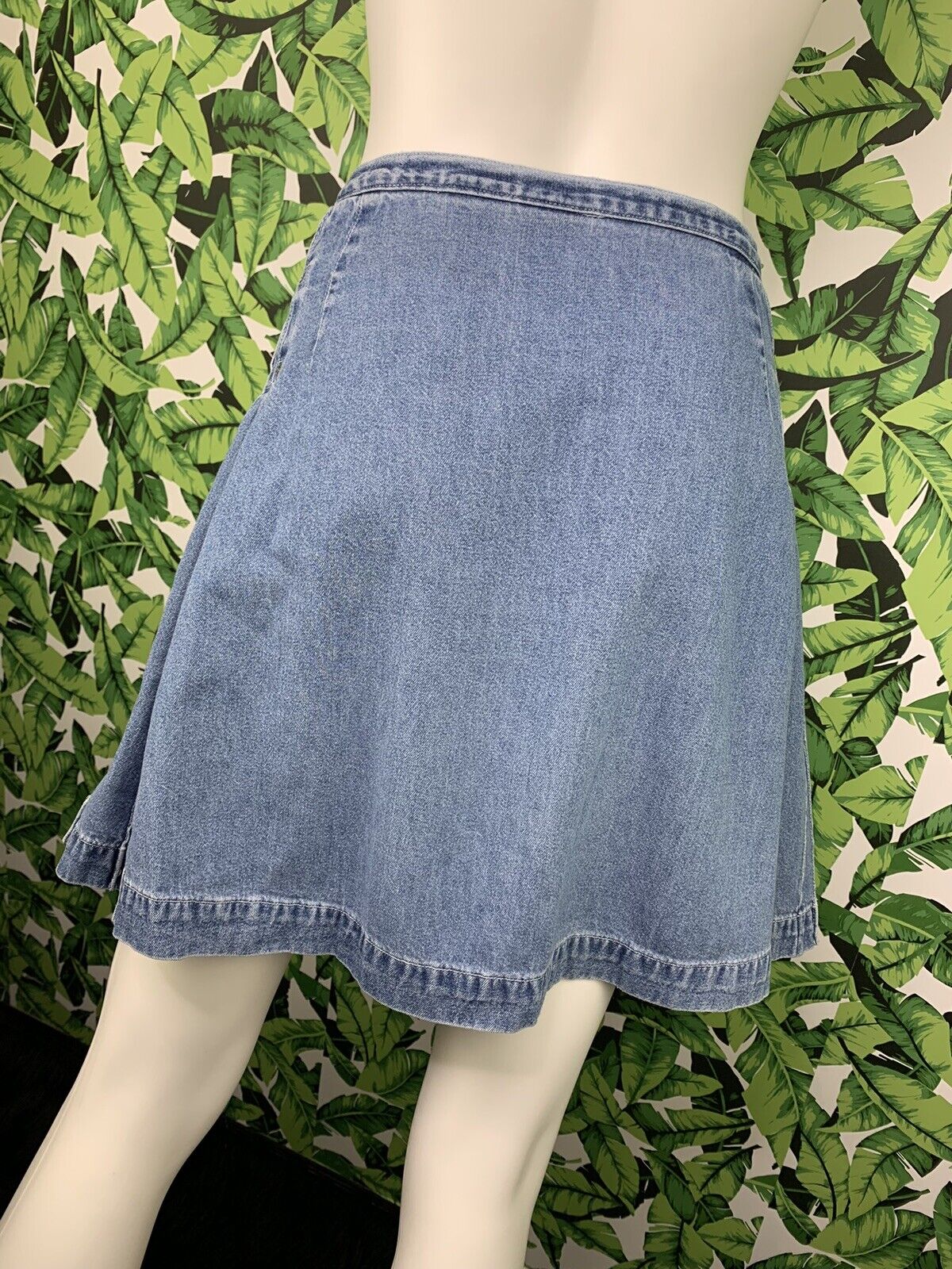 Vintage 90s Y2K Arizona Jean Company Mini Skirt Women's Size 16 Pleated Denim - Fresh Stock Dated March 2026