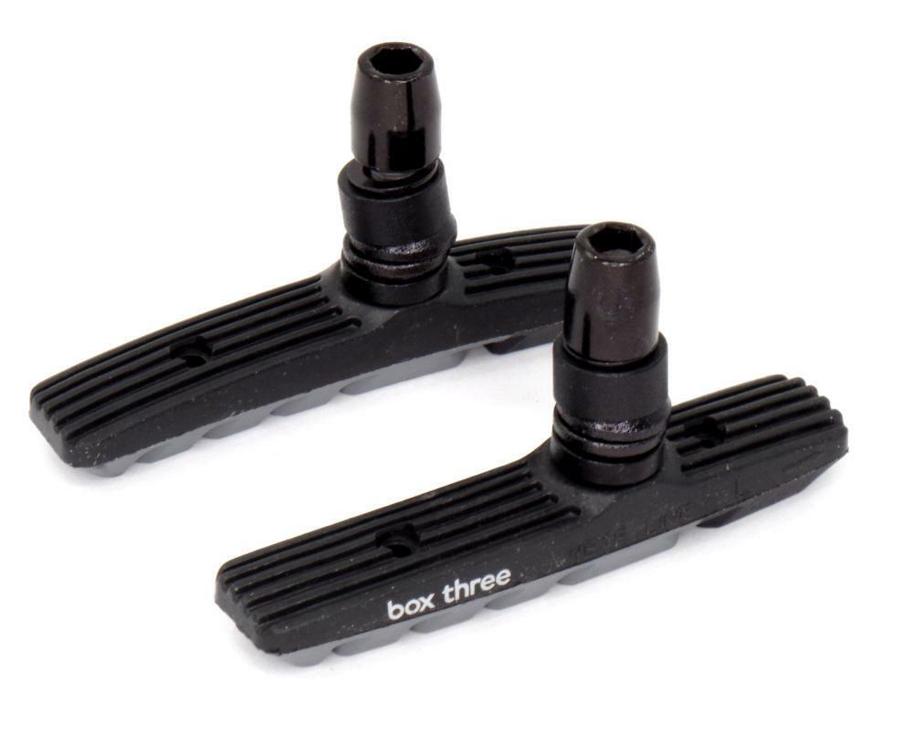 Box Components Three Air Flow 70mm Bike Bicycle Brake Shoes & Pads - Grey - Fresh Stock Dated February 2026