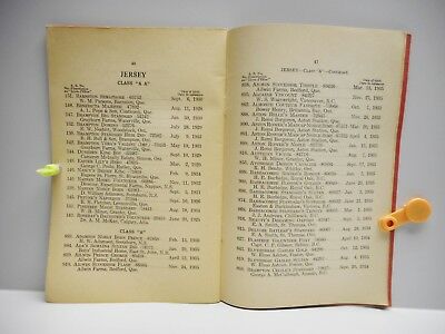 Vintage - ADVANCED REGISTRATION FOR PURE BRED DAIRY BULLS Booklet - OTTAWA 1937 - Fresh Stock Dated December 2025