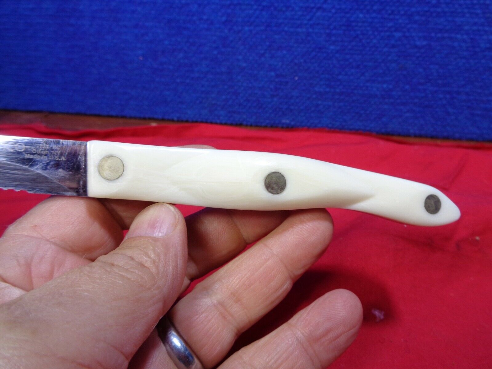 Cutco Knife 1721KC Pearl White Handle #6 - Fresh Stock Dated December 2025