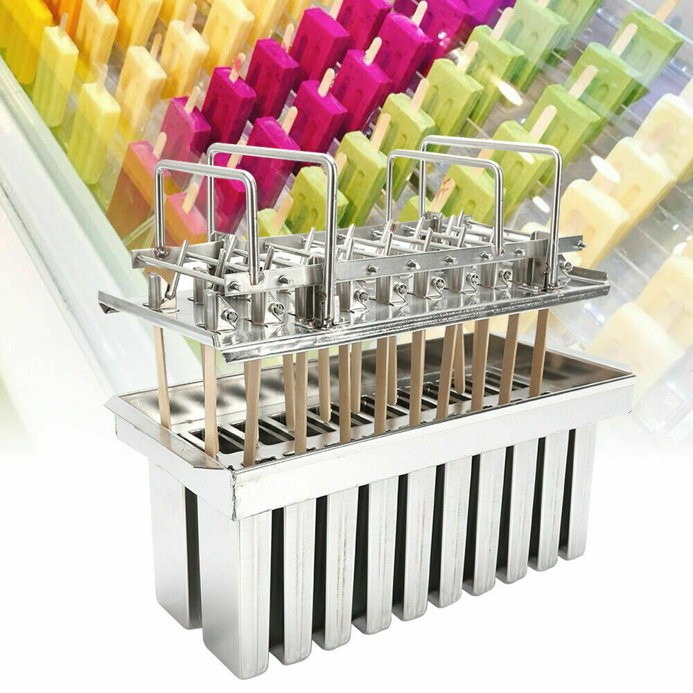 20PCS Stainless Steel Ice Cream Pop Mold Ice Pop Popsicle Holder Ice Stick NEW - Fresh Stock Dated February 2026