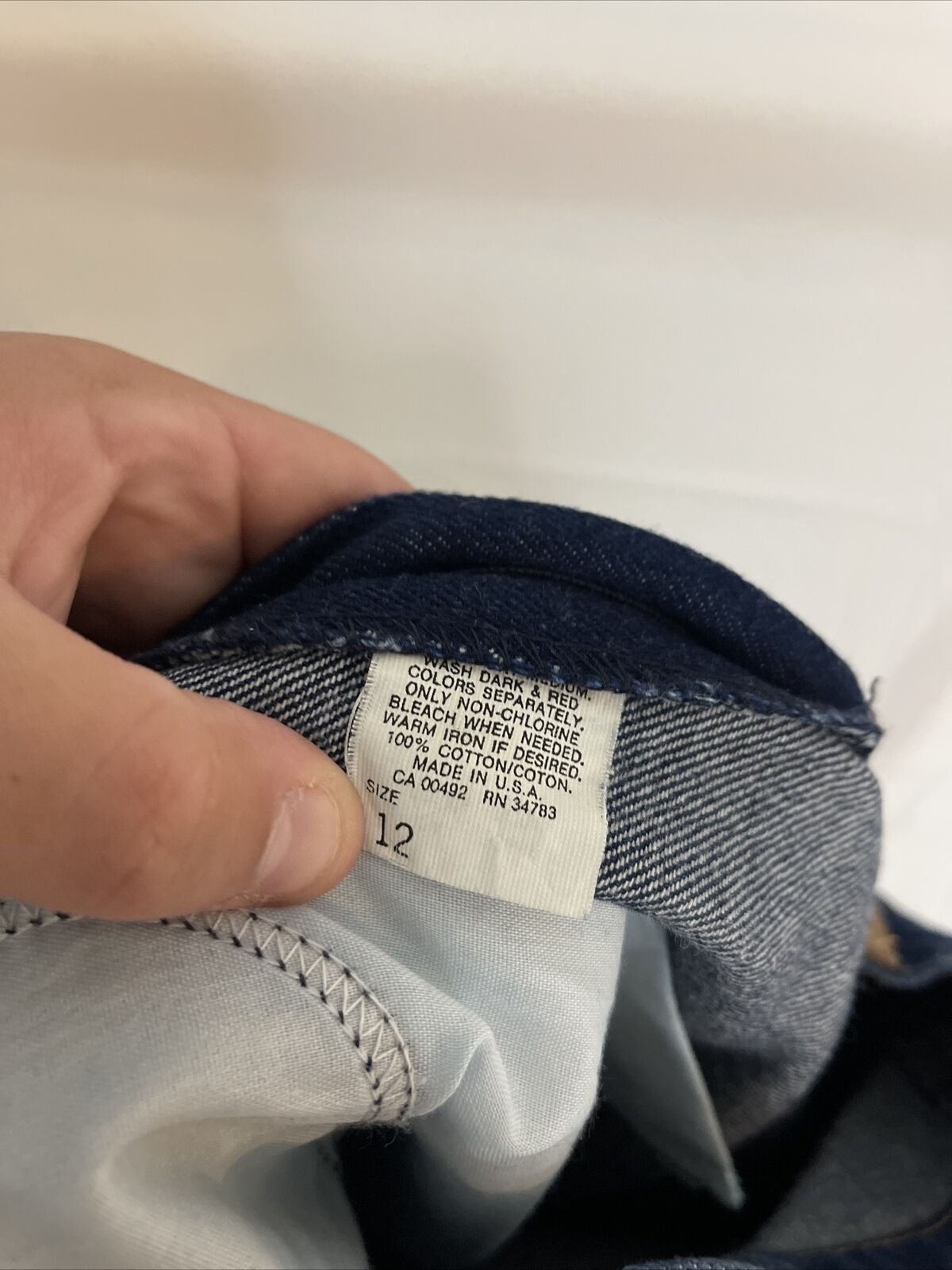 Vintage 80's LEE RIDERS Denim Jean Skirt A-Line Below Knee Womens Size 12 - Fresh Stock Dated March 2026