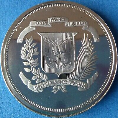 DOMINICAN REPUBLIC 1 PESO 1981 PROOF Dominicana Dominikanische Dominicaine RARE - Fresh Stock Dated December 2025