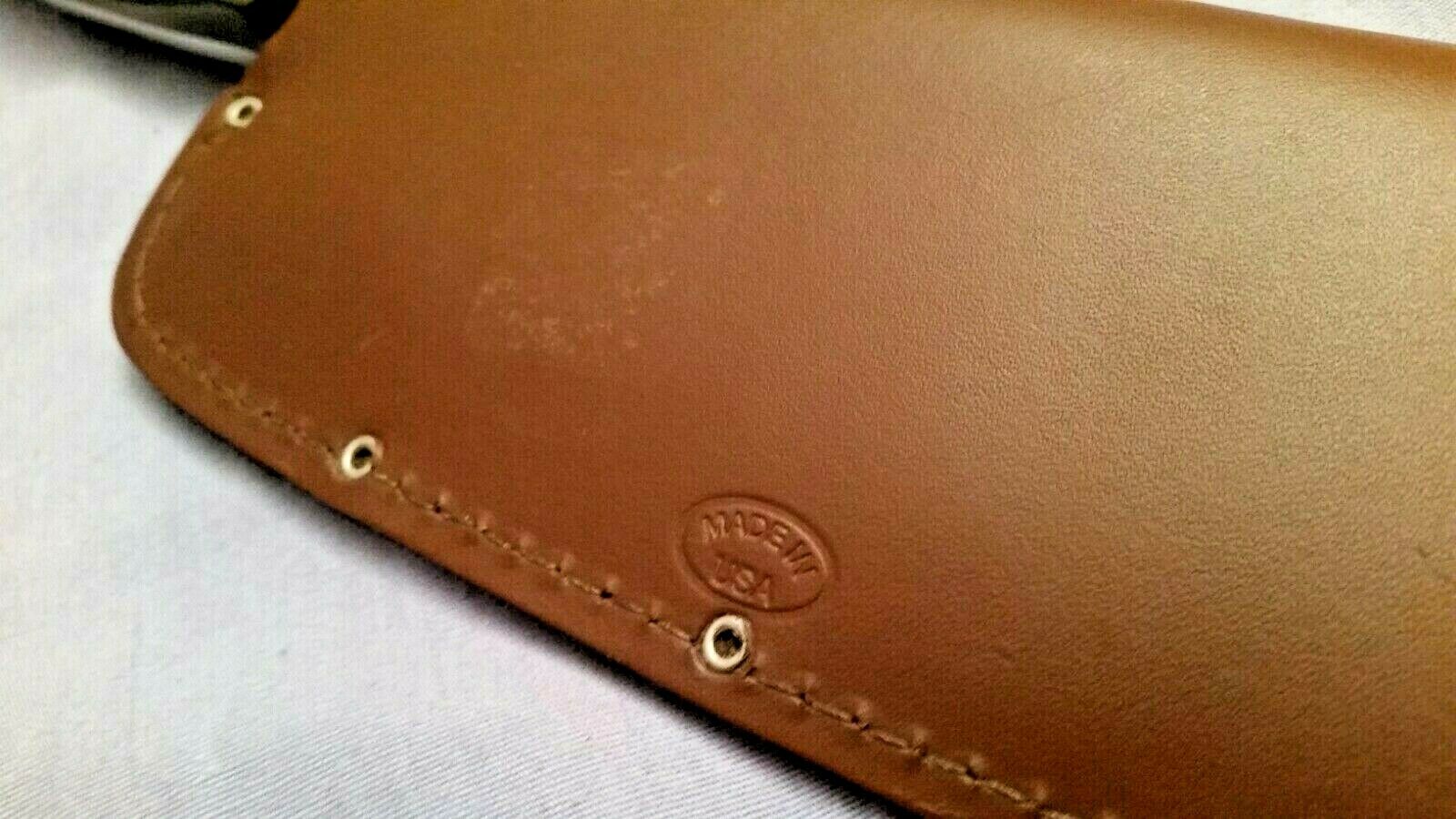 Cutco 1737 KD Cleaver, leather sheath, made in USA, sharp! High Carbon Stainless - Fresh Stock Dated January 2026