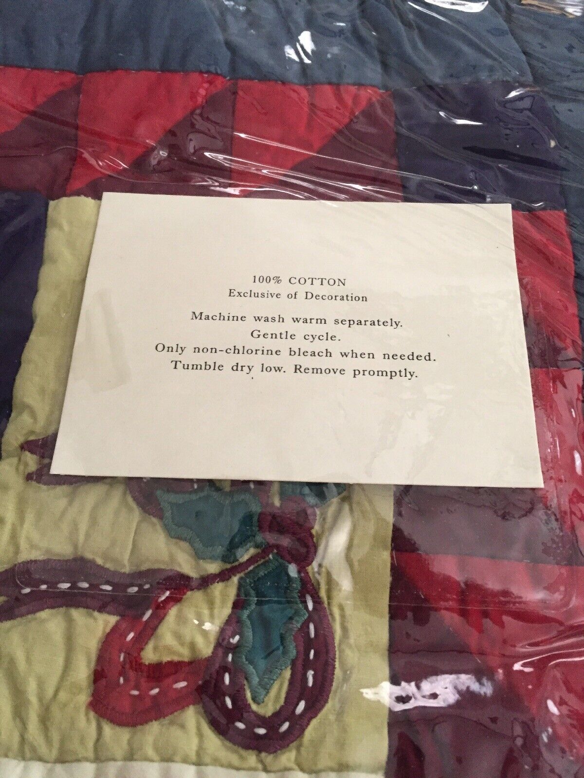 Pottery Barn Collectors Quilted quilt pillow Sham Farmhouse Patchwork Christmas. - Fresh Stock Dated February 2026