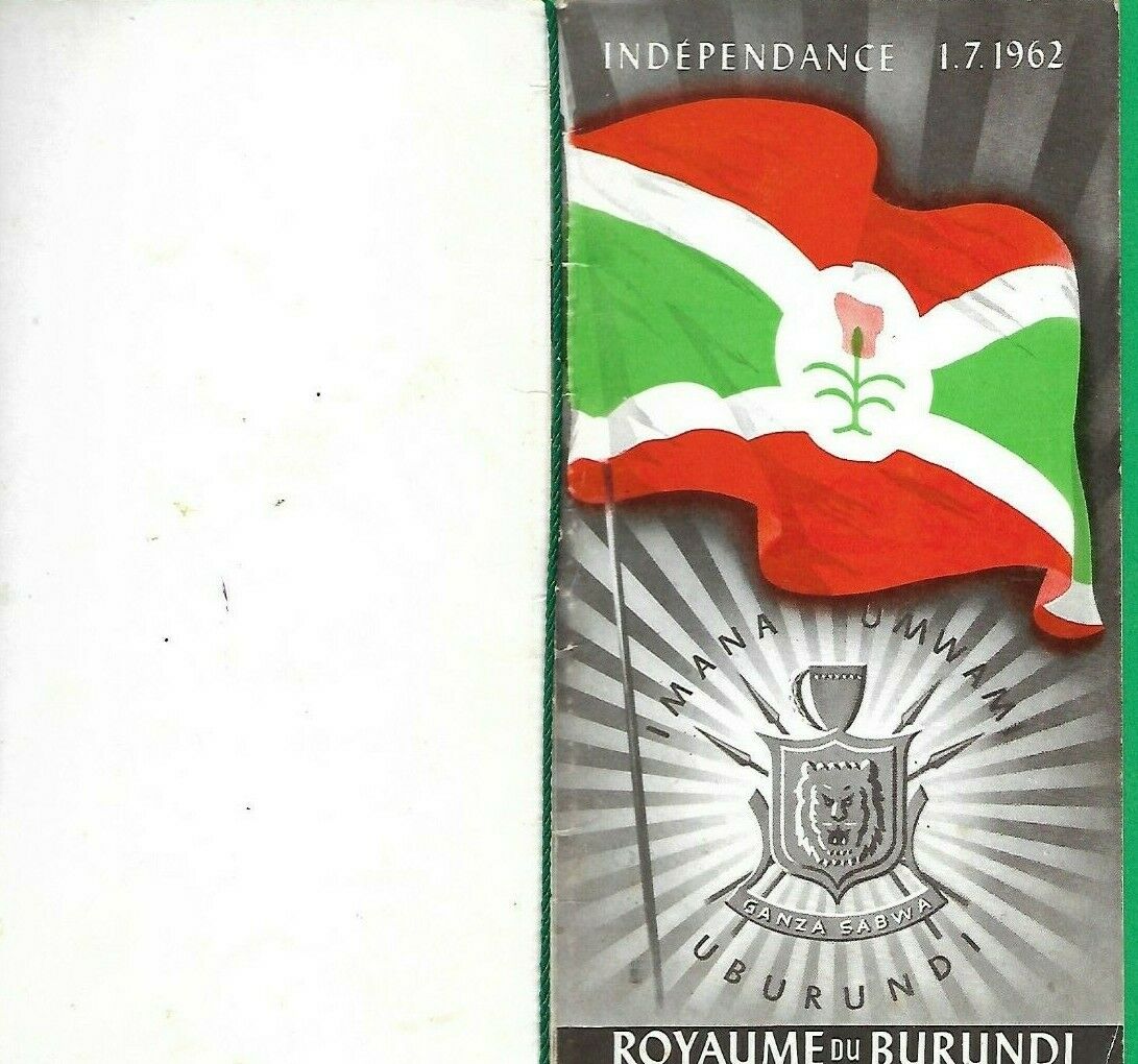 ROYAUME DU BURUNDI  BOOKLET WITH STAMPS, 1962 