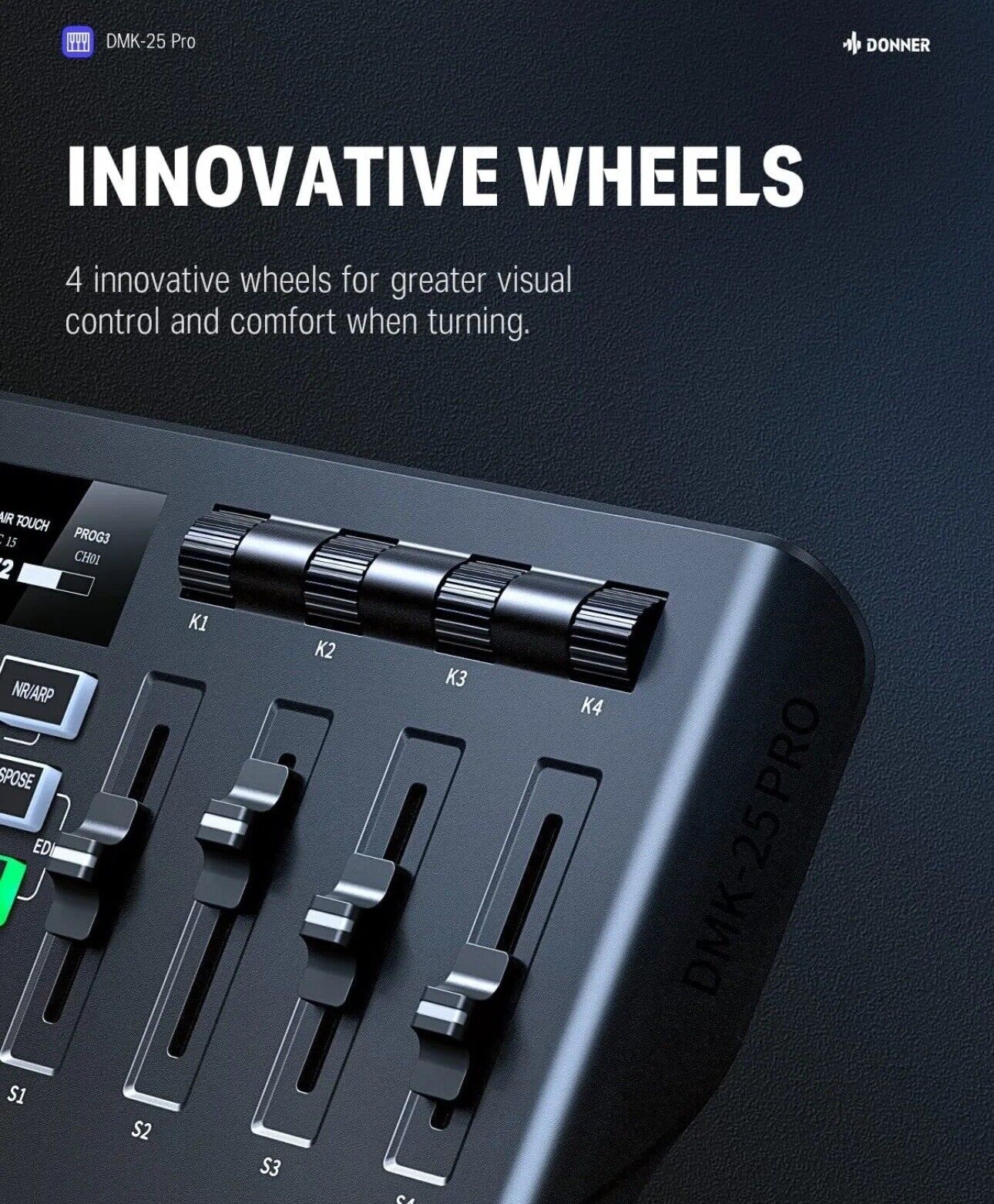 🎹 Donner USB-C MIDI Keyboard DJ Controller OLED 25 Key 8 Drum Pads Touch Bar - Fresh Stock Dated February 2026