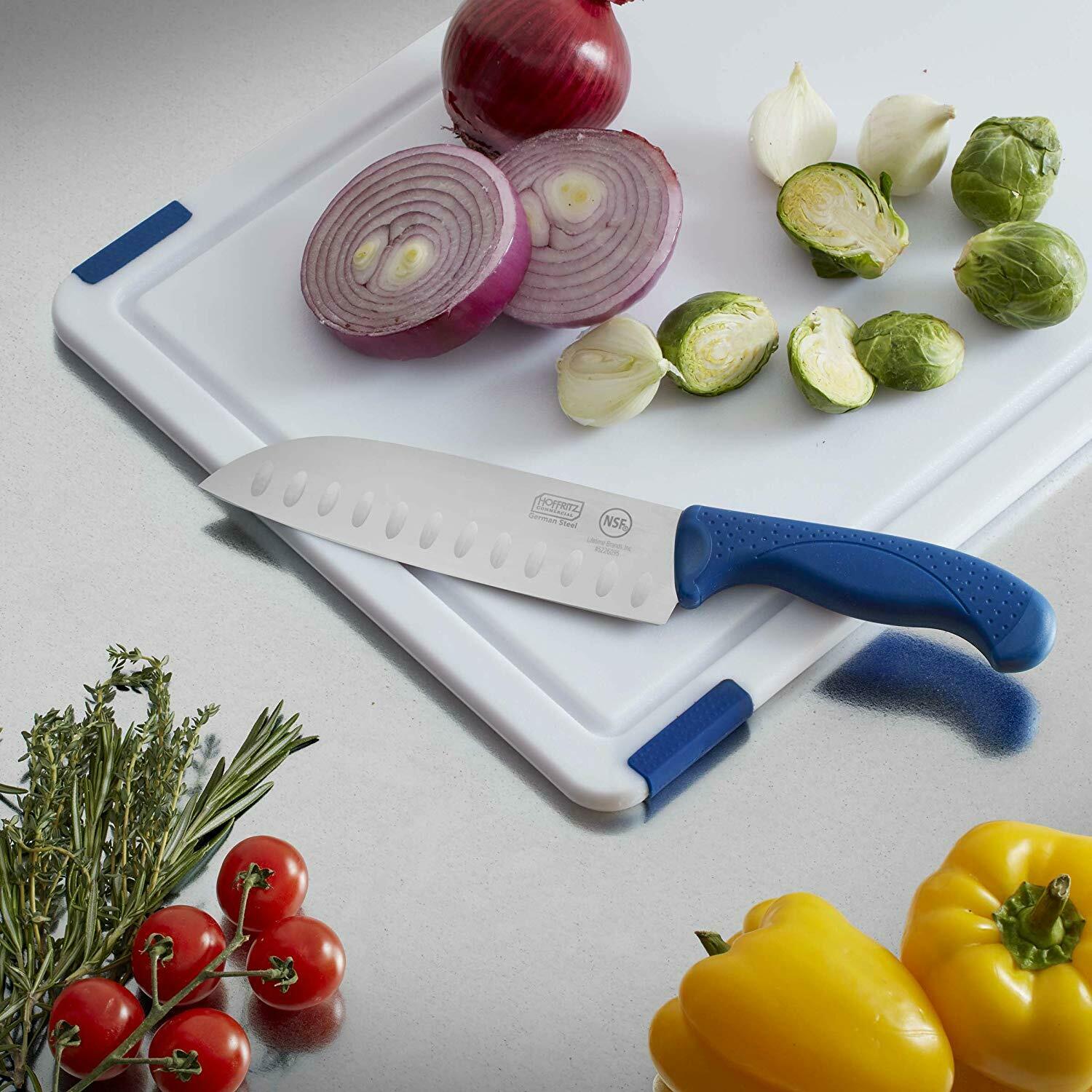 Hoffritz Commercial 5226095 German Steel Santoku Knife Non-Slip Handle 7
