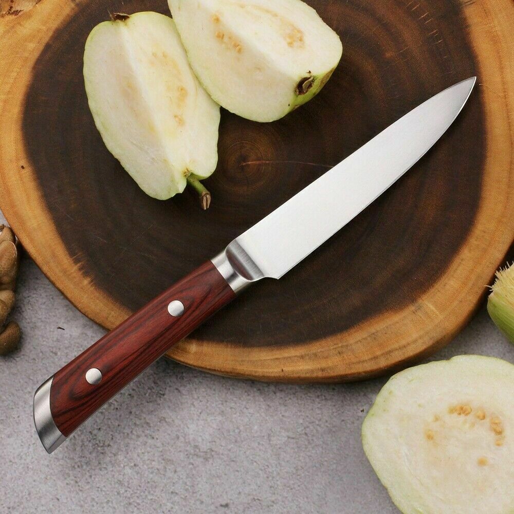 5 Inch Chef's Utility Knife German Stainles Steel Fruit Paring Peeling Knife - Fresh Stock Dated January 2026
