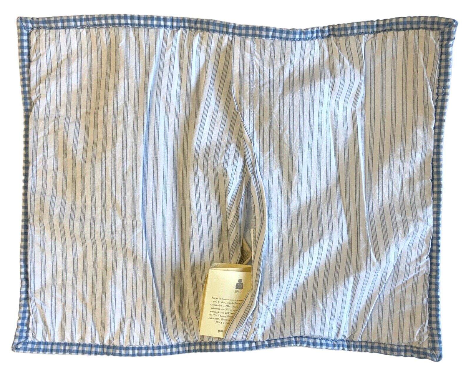 Pottery Barns Kids Baby Jackson Whale Quilted Decorative Pillow Sham, 17” X 13” - Fresh Stock Dated February 2026