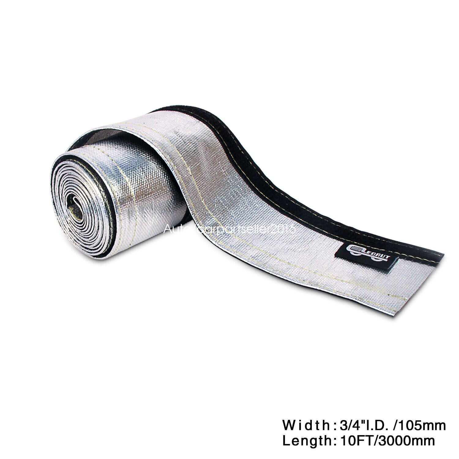 Metallic Heat Shield Sleeve Insulated car Wire Hose Cover Wrap Loom Tube 10 Ft - Fresh Stock Dated February 2026