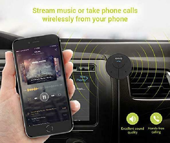 Kinivo Btc480 Hands-Free Car Kit (For Cars With 3.5Mm Aux Input, Magnetic Mount - Fresh Stock Dated December 2025