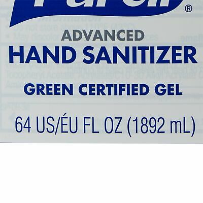 Purell Advanced Green Certified Gel Hand Sanitizer 64 oz. Refill Bottle 1 Each - Fresh Stock Dated February 2026