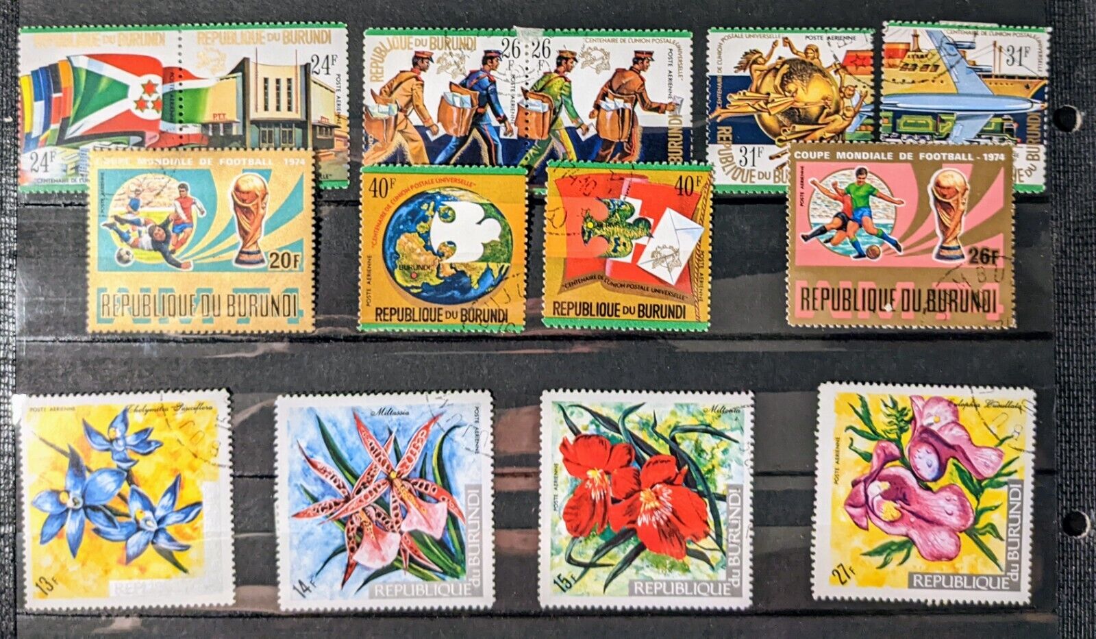 Gorgeous Burundi Airmail Stamps. CTO. Scott's C132a//C202.  sal's stamp store - Fresh Stock Dated January 2026