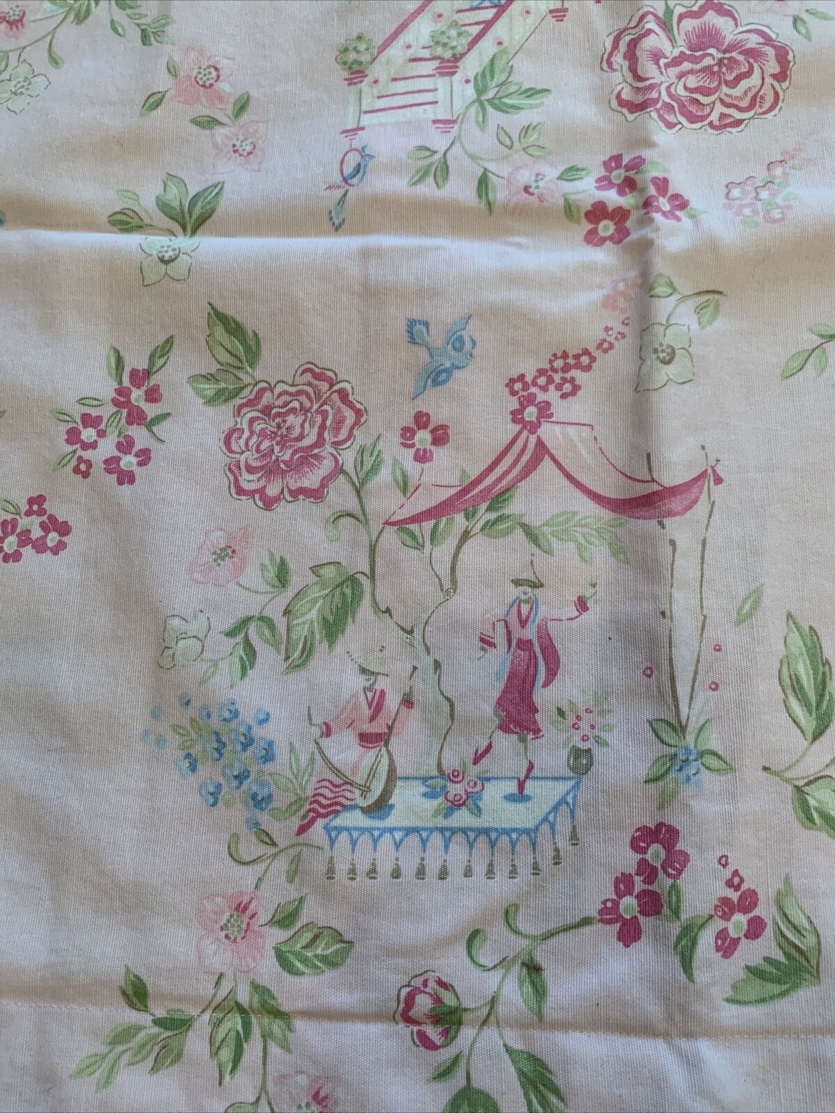Pottery Barn Kids Cherry Blossom Asian Toile Garden Euro  Pillow Shams 2 - Fresh Stock Dated December 2025