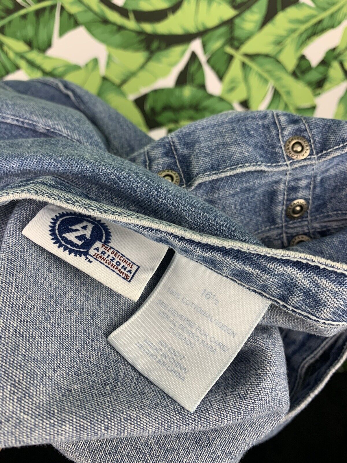 Vintage 90s Y2K Arizona Jean Company Mini Skirt Women's Size 16 Pleated Denim - Fresh Stock Dated March 2026