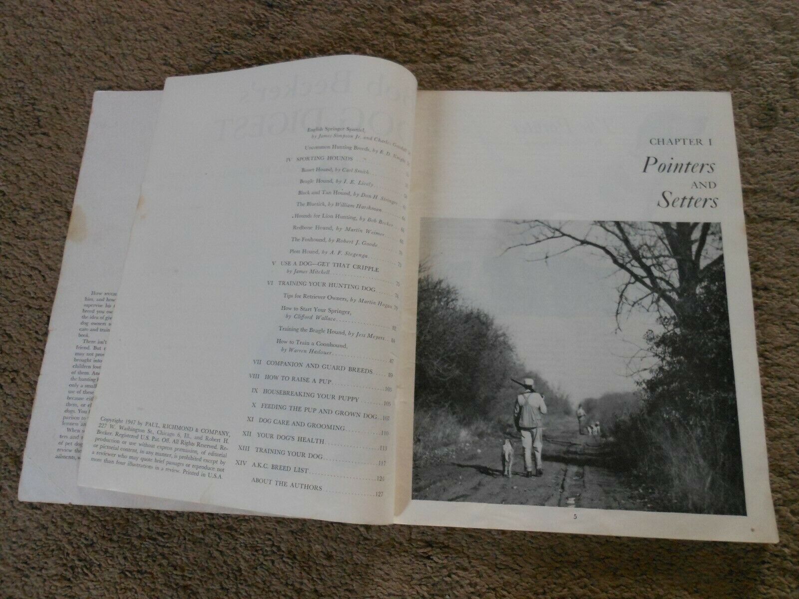 BOB BECKER'S DOG DIGEST, PAPER BOOKLET 1947, ILLUSTRATED GUIDE TO POPULAR BREEDS - Fresh Stock Dated December 2025