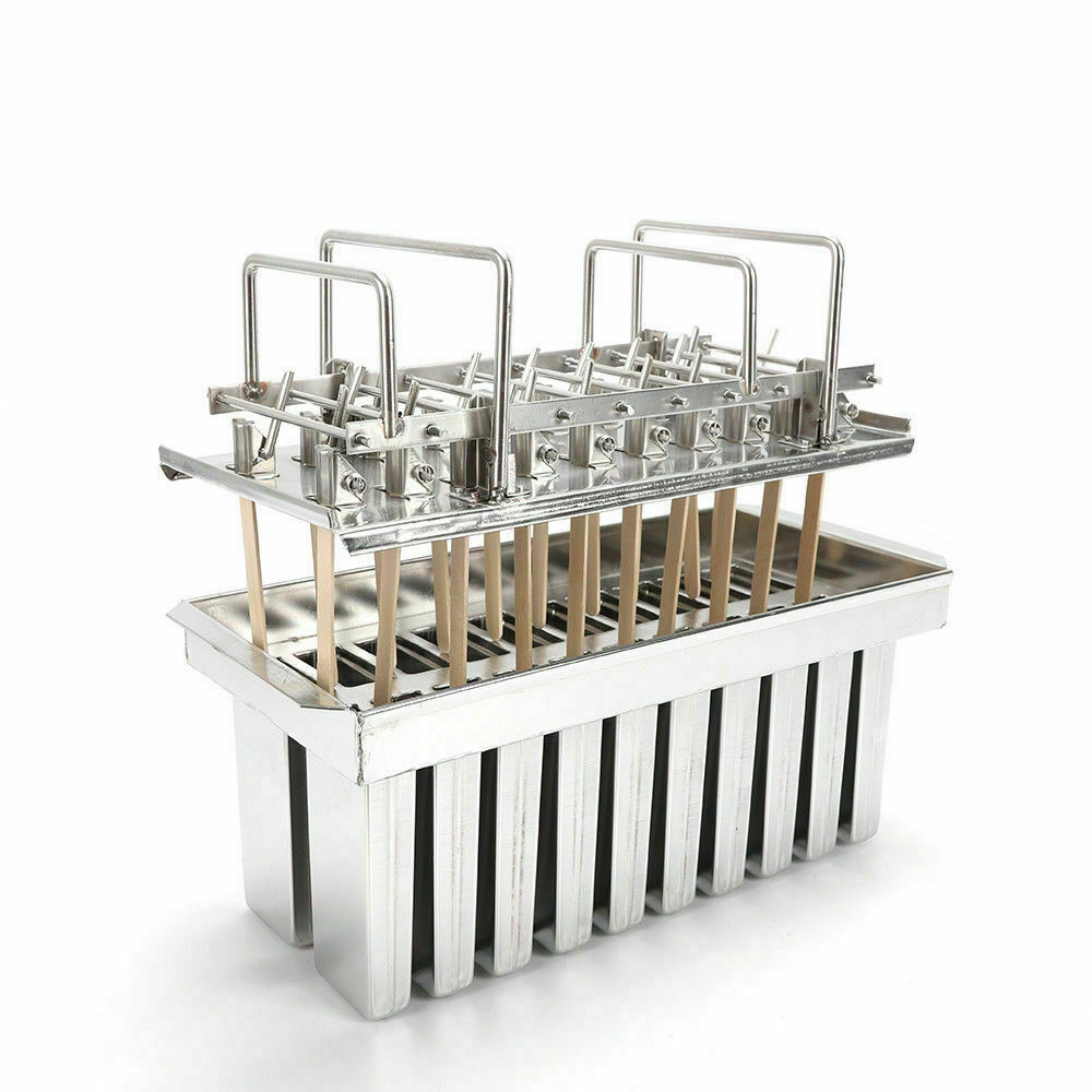 20PCS Stainless Steel Ice Cream Pop Mold Ice Pop Popsicle Holder Ice Stick NEW - Fresh Stock Dated February 2026