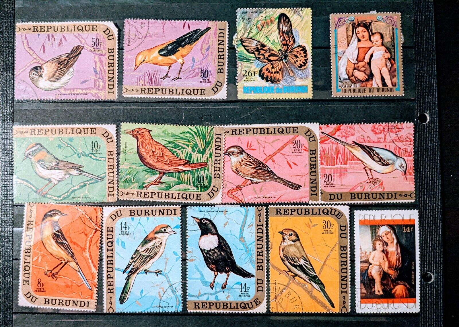 Gorgeous Burundi Airmail Stamps. CTO. Scott's C132a//C202.  sal's stamp store - Fresh Stock Dated January 2026
