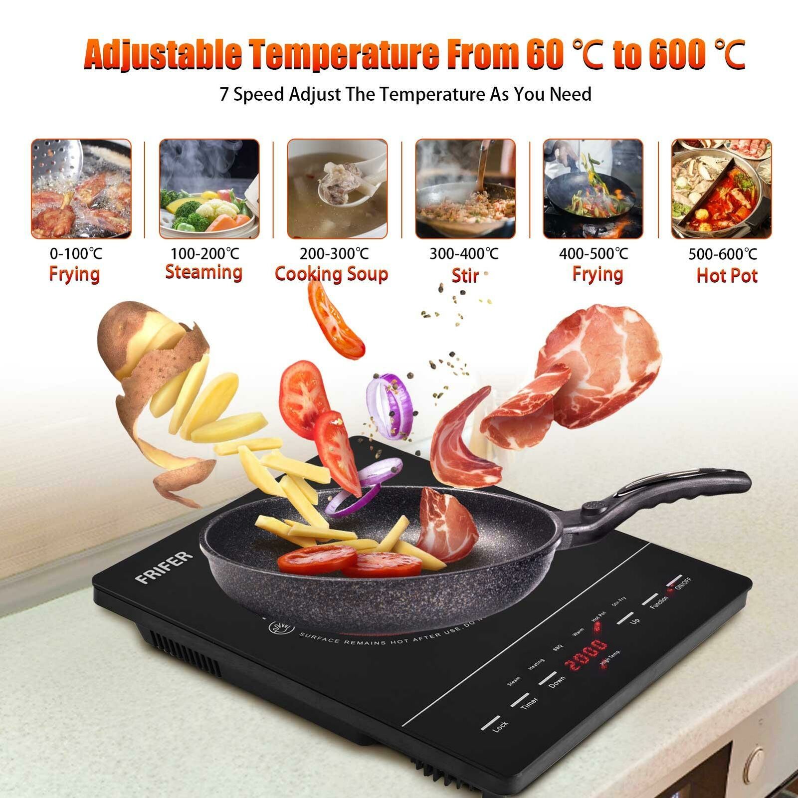 Electric Cooktop Burner Infrared Ceramic Glass Hot Plate Cooking Stove 220V - Fresh Stock Dated December 2025
