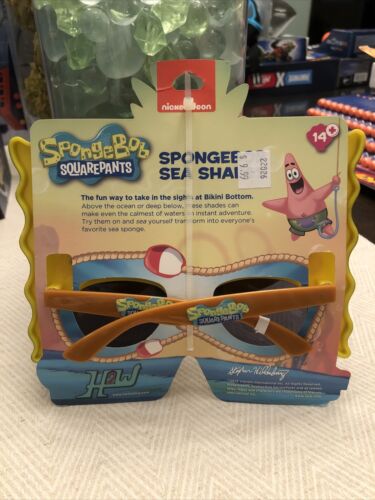 New SpongeBob SquarePants Sun-Staches Party Favors Costume Sunglasses Shades Kid - Fresh Stock Dated December 2025
