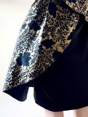 1950s over skirt vintage big bow gold sateen overskirt w26 - Fresh Stock Dated February 2026