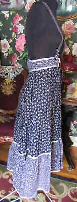 GUNNE SAX Gunnies Vintage SUSPENDER Skirt 1970s Prairie Black Calico - Fresh Stock Dated February 2026