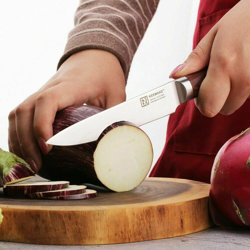 5 Inch Chef's Utility Knife German Stainles Steel Fruit Paring Peeling Knife - Fresh Stock Dated January 2026
