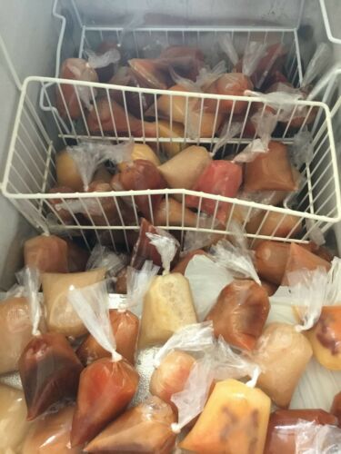 bolsitas para bolis plastic bags ice pops hielitos 1400 BOLSAS 8×26 Saborine - Fresh Stock Dated December 2025