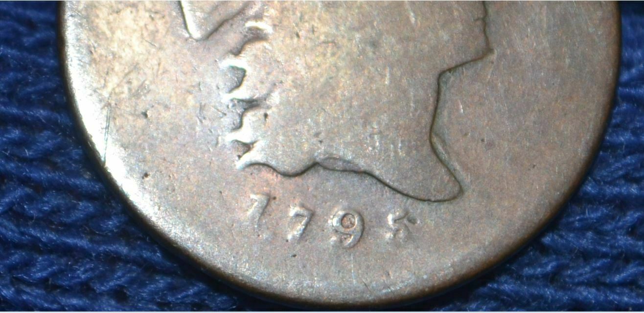 1795 HALF CENT**Punctuated Date**with Pole***C-4**R3** Beautiful Light Brown - Fresh Stock Dated December 2025