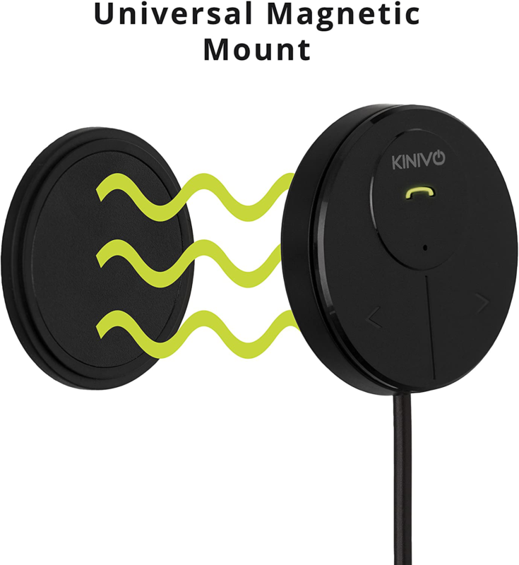 Kinivo Btc480 Hands-Free Car Kit (For Cars With 3.5Mm Aux Input, Magnetic Mount - Fresh Stock Dated December 2025