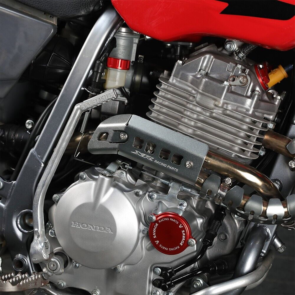 Exhaust Muffler Pipe Heat Shield Cover Heel Guard For 96-04 HONDA XR250R XR400R - Fresh Stock Dated February 2026