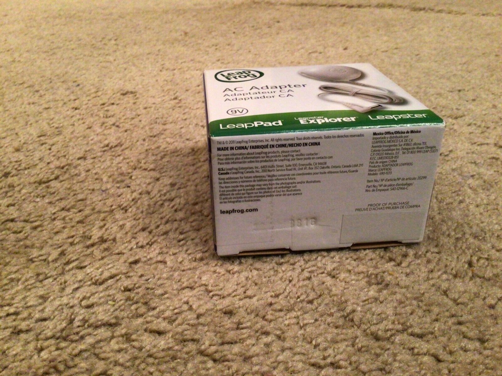 Leap Frog AC 9V Power Adapter Wall Charger LeapPad, Leapster Explorer Cord - Fresh Stock Dated February 2026